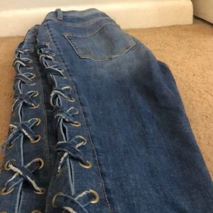 Cowgirl Lace up Jeans